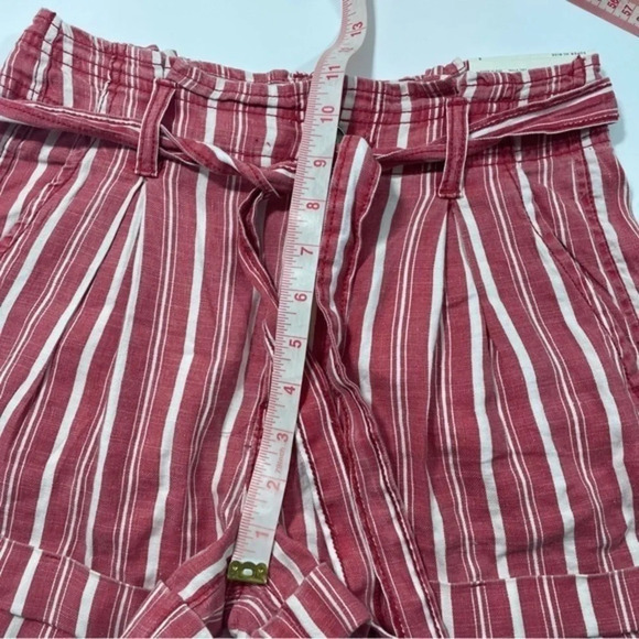 New American Eagle PaperBag Shorts Size 2 Linen Blend - Picture 5 of 7